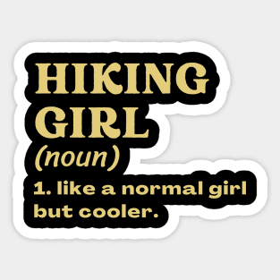 Hiking Girl Sticker